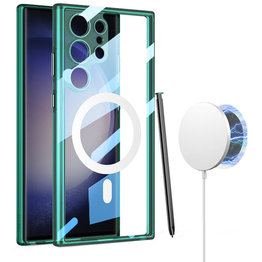 Magnetic Magsafe High Quality Clear Case for Samsung Galaxy S23 Ultra