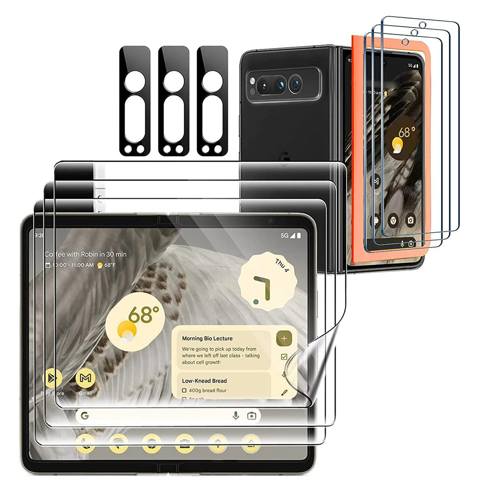 (2 Set) Protective Hydrogel Film with Camera Protector - Google Pixel Fold