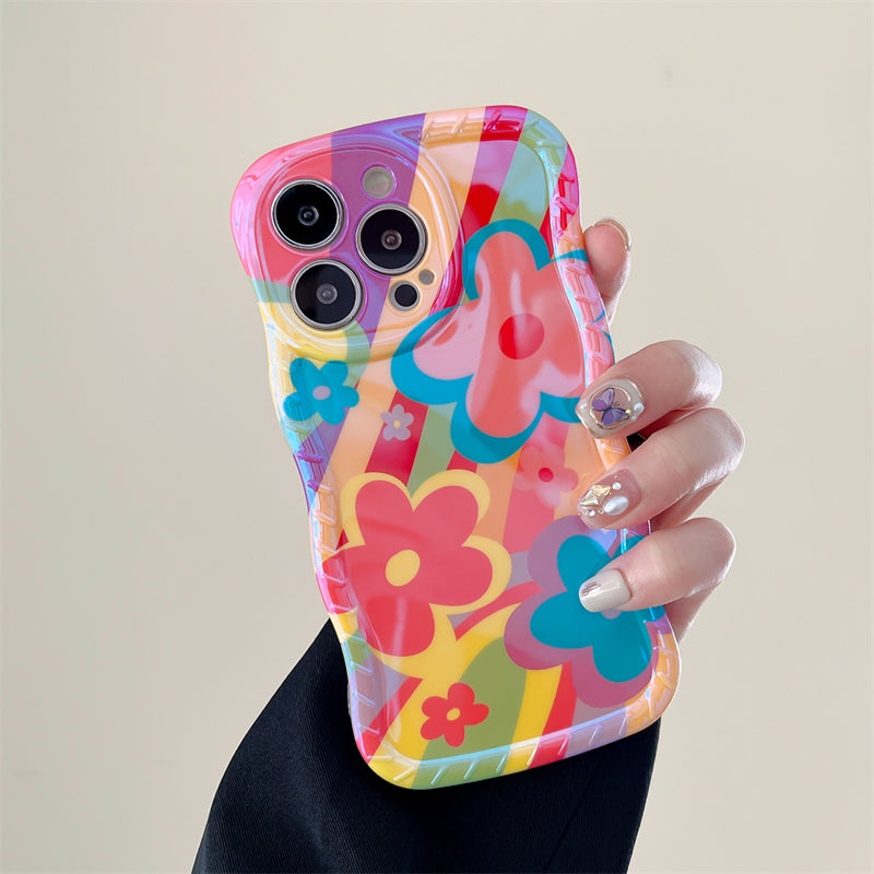 New Dopamine Graffiti Flower iPhone Case