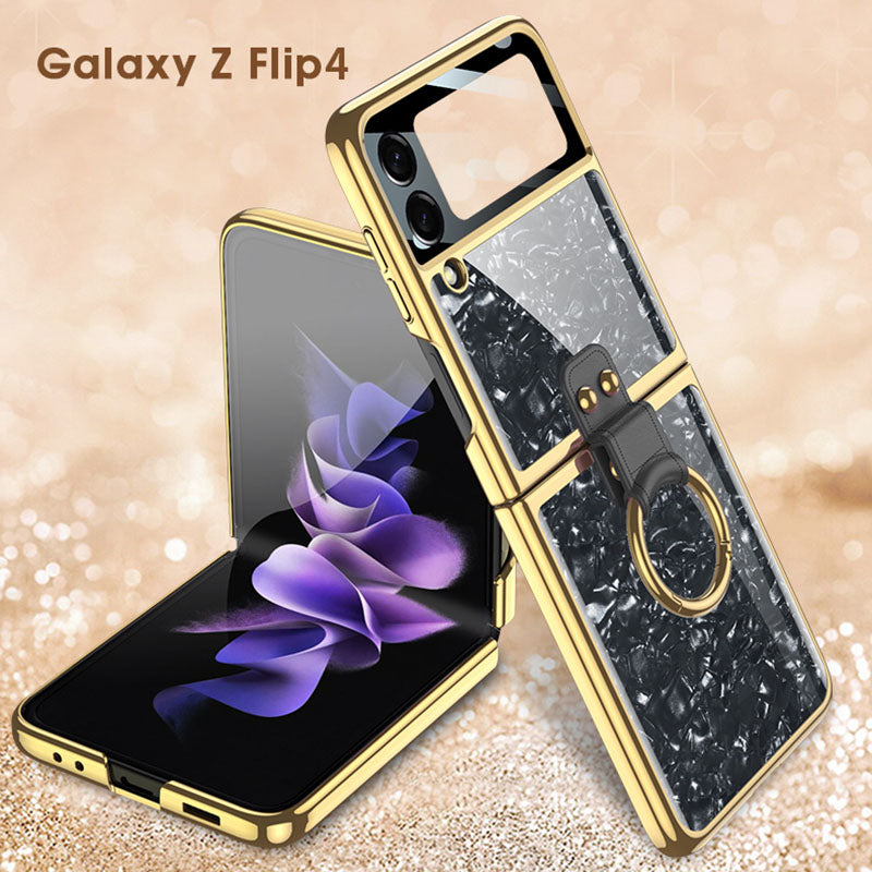 Electroplating Ring Bracket Suitable For Samsung Galaxy Z Flip3/4 Case