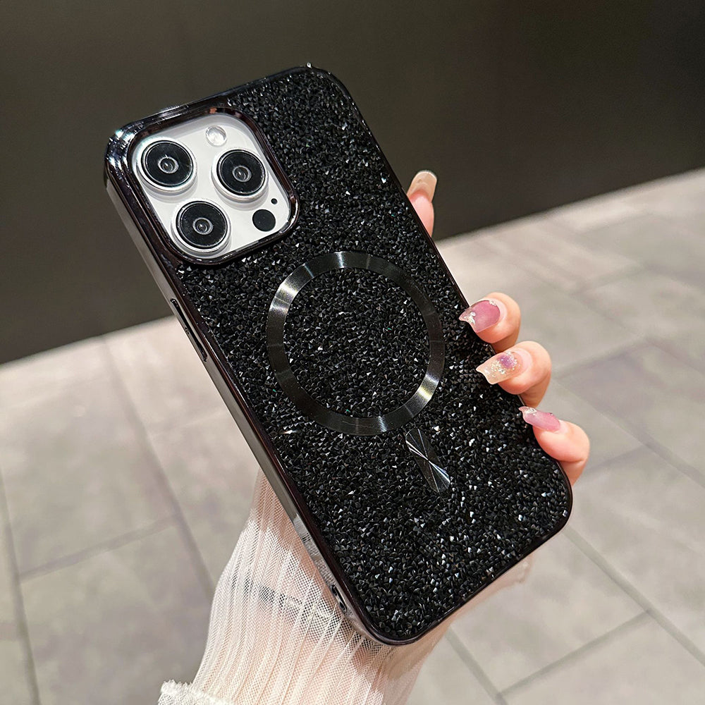 Ins Hot Luxury Diamond Glitter Magnetic Cases for Samsung / iPhone