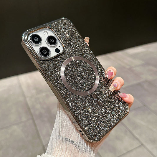 Ins Hot Luxury Diamond Glitter Magnetic iPhone Cases