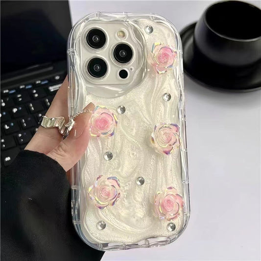 Artistic Rose Ink Painting Case for iPhone