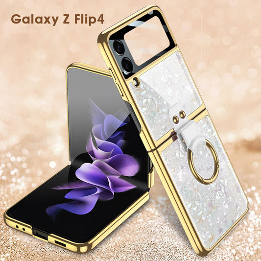 Electroplating Ring Bracket Suitable For Samsung Galaxy Z Flip3/4 Case