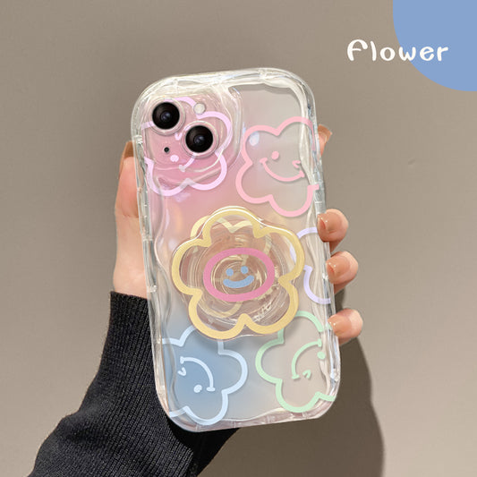 New Anti-drop Smiley Flower iPhone Case