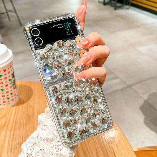 Luxurious Transparent Diamond For Samsung Galaxy Z Flip3/4 Case