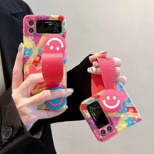 Ins Korean Style Flowers For Samsung Galaxy Z Flip3/4 Case