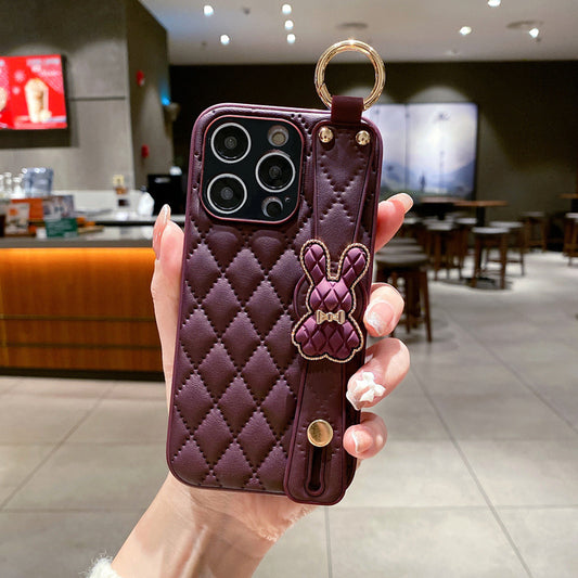 Premium Leather Wristband iPhone Case