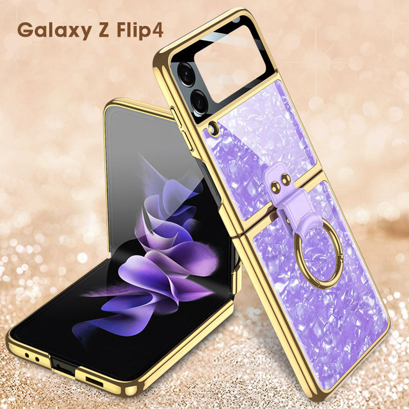 Electroplating Ring Bracket Suitable For Samsung Galaxy Z Flip3/4 Case