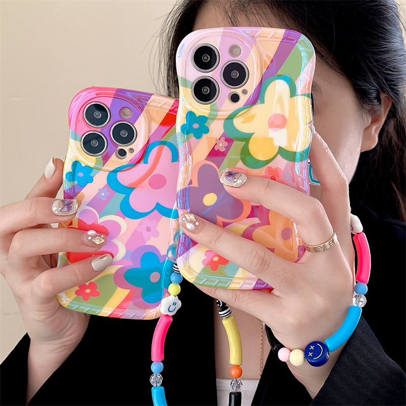 New Dopamine Graffiti Flower iPhone Case