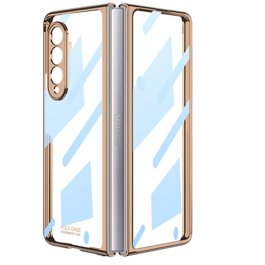 Electroplating Screen Protector Film Integrated Case for Samsung Galaxy Z Fold5/4/3