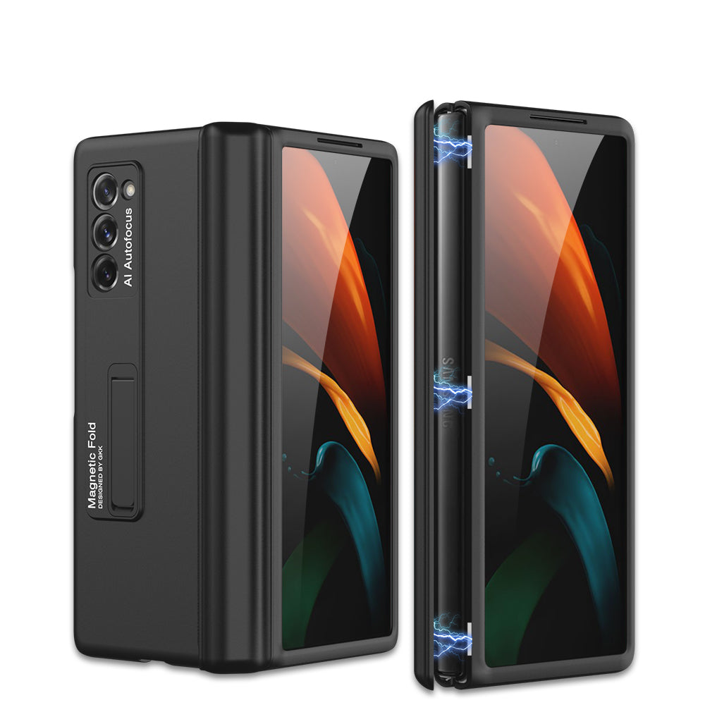 Magnetic Hinge Metal Stand All-inclusive Case for Samsung Galaxy Z Fold2