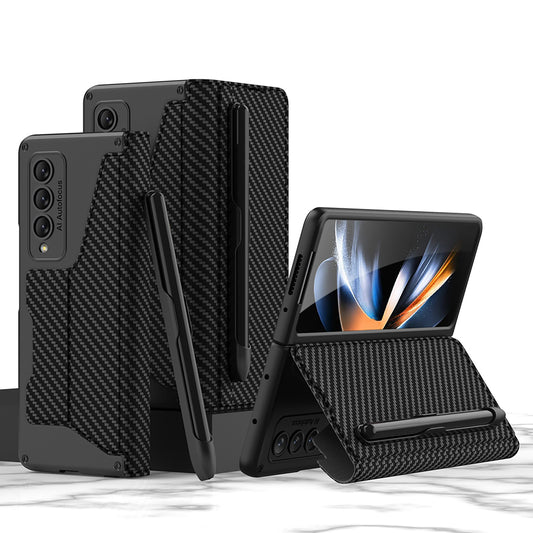 Armor Leather S Pen Slot Holder Case For Samsung Galaxy Z Fold4
