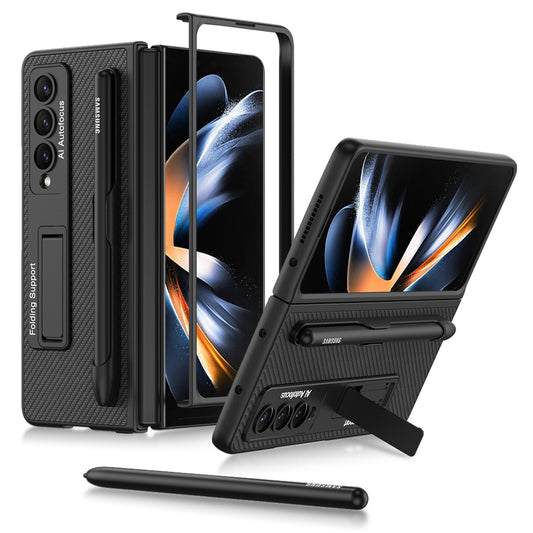 Luxury Leather Holder S Pen Slot Case for Samsung Galaxy Z Fold4