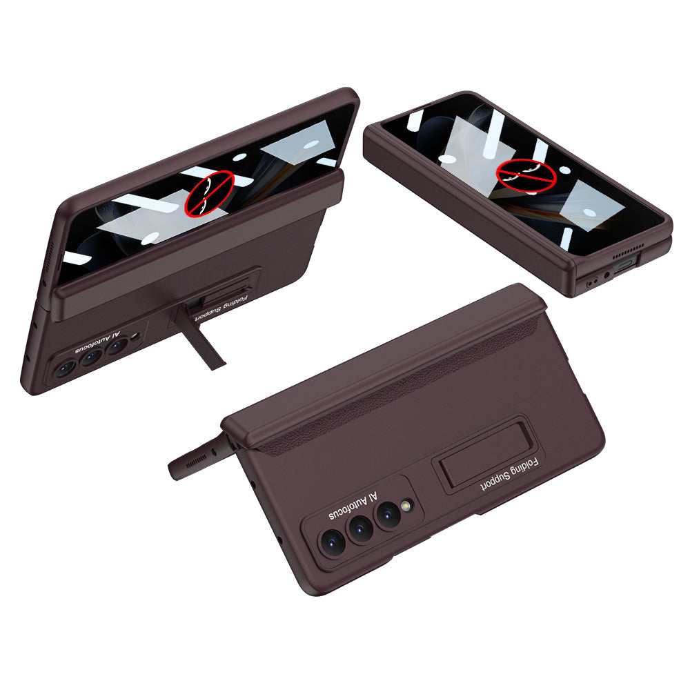 Magnetic Hinge Stand Screen Protector Case For Samsung Galaxy Z Fold4