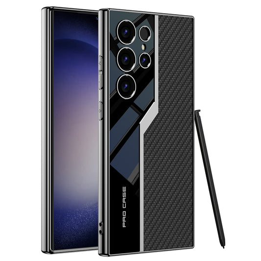 Electroplated Leather Cover for Samsung Galaxy S24/S23 Ultra