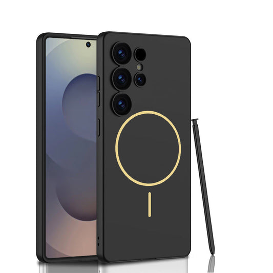 Ultra-thin Built-in Magnetic Frosted Shockproof Case for Galaxy S25 Ultra