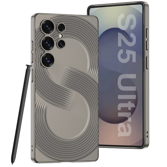 Frosted Ultra-Thin 3D line S Pattern Case for Samsung Galaxy S25 Ultra