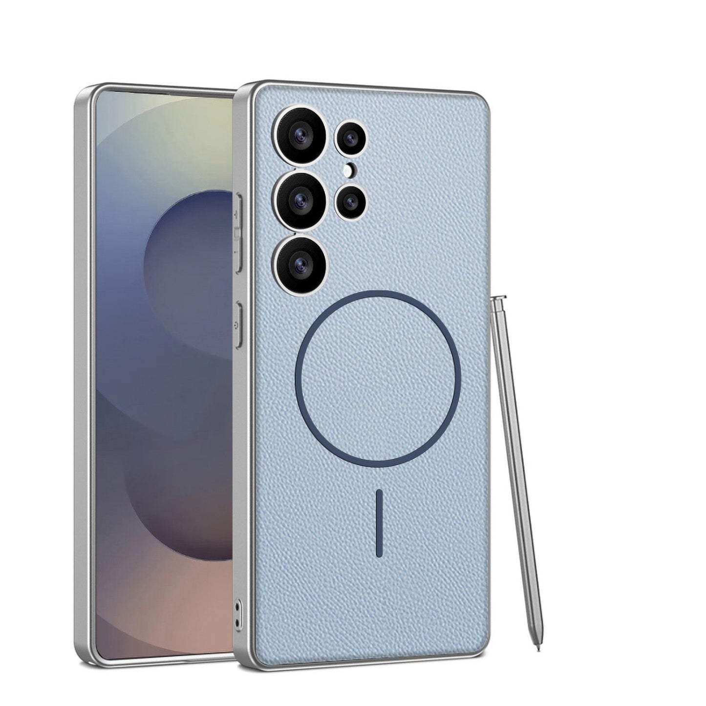 Magnetic Shockproof Leather Case for Galaxy S24 Ultra