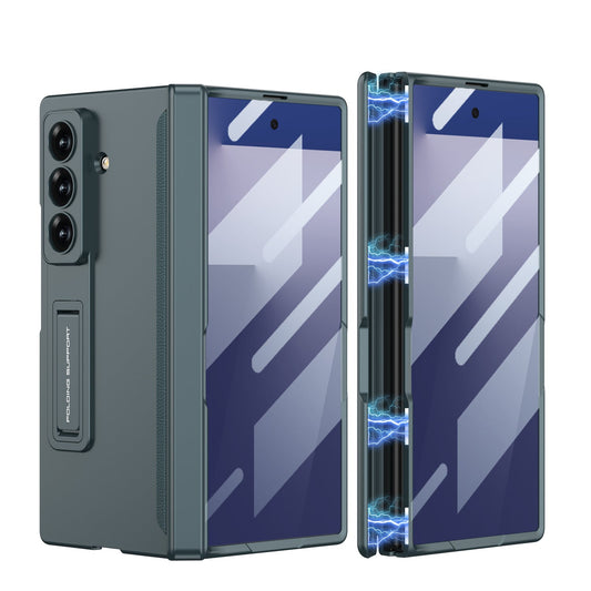 Magnetic Hinge Hidden Bracket All-included Case With Back Screen Protector For Galaxy Z Fold 7/6/5/4/3