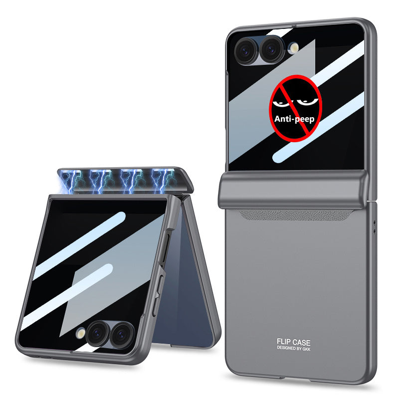 Magnetic Hinge All-inclusive Protection Cover with HD/Privacy Glass Film for Galaxy Z Flip 7