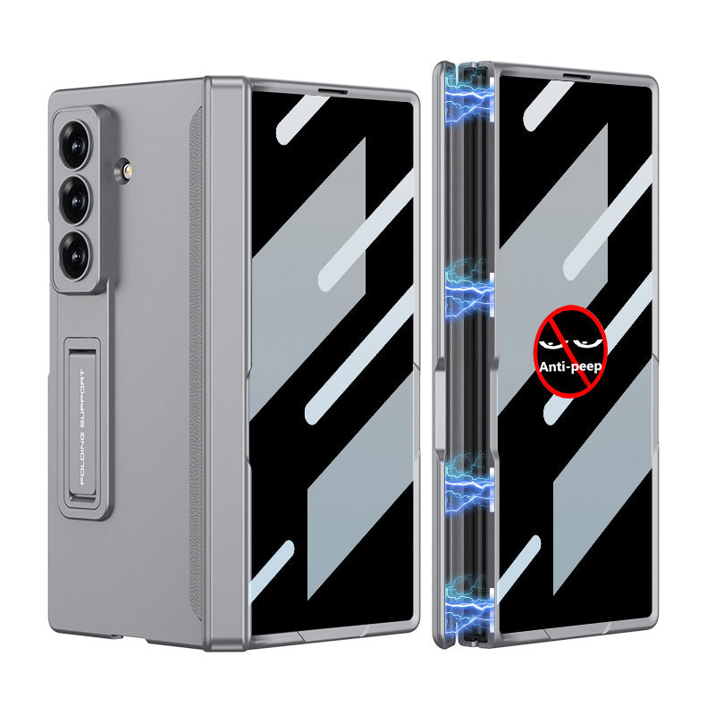 Magnetic Hinge Stand Anti-peep/HD Screen integrated Case for Galaxy Z Fold 7/6/5/4/3