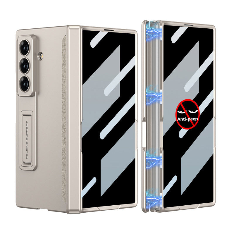 Magnetic Hinge Stand Anti-peep/HD Screen integrated Case for Galaxy Z Fold 7/6/5/4/3