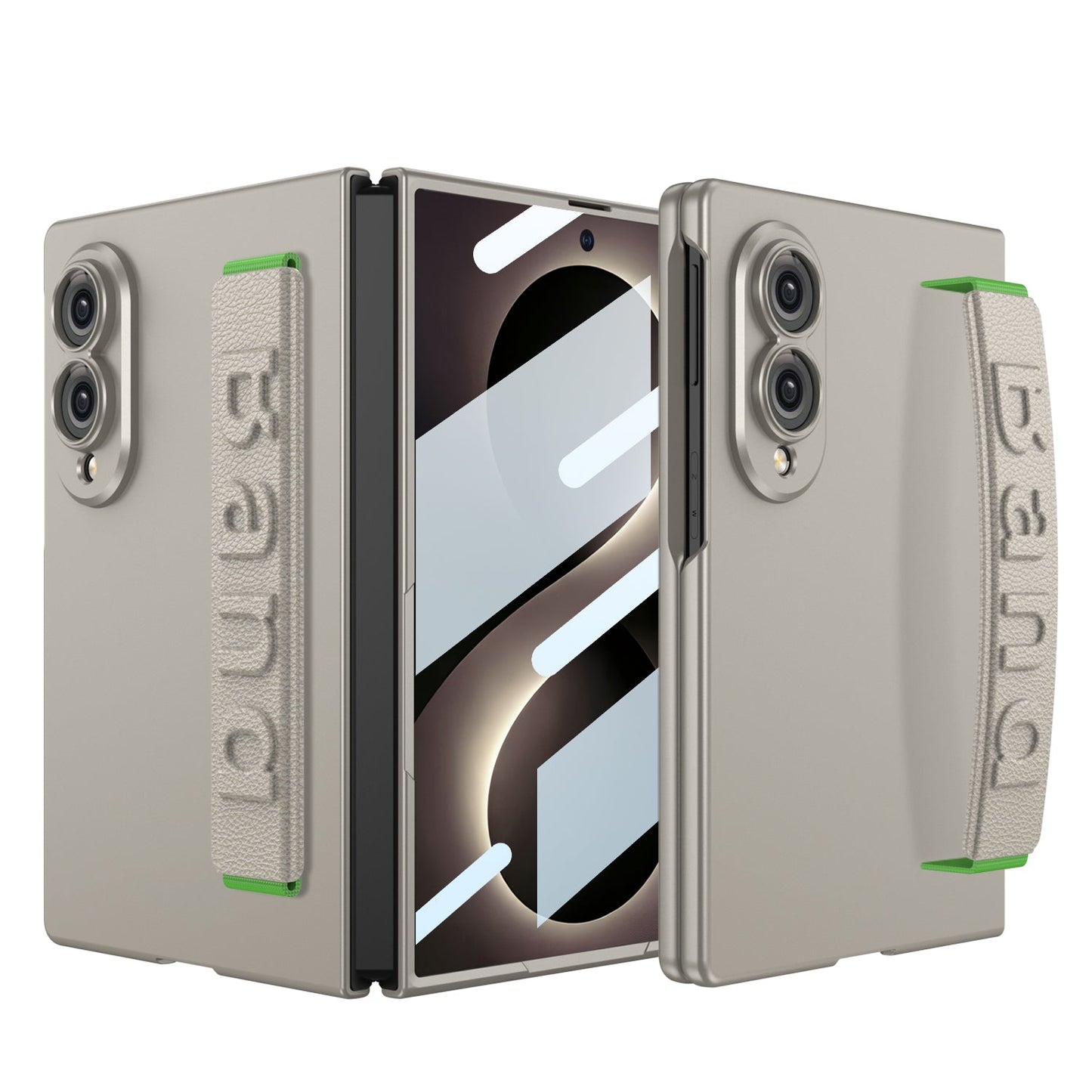 Galaxy Z Fold8 Wide Ultra Fashion Phone Case with Built-In Tempered Glass & Wristband