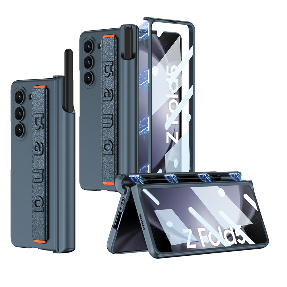 Magnetic Hinge Wristband S Pen Slot Case for Samsung Galaxy Z Fold4