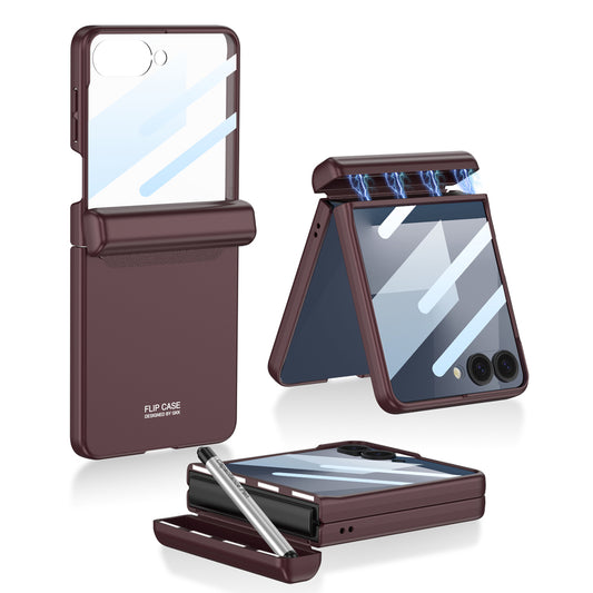 Galaxy Z Flip7 | Magnetic Hinge Protection Phone Case With Pen