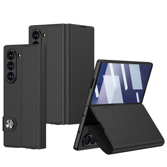 Samsung Galaxy Z Fold7 | Magnetic Closure Shockproof Protection Leather Case