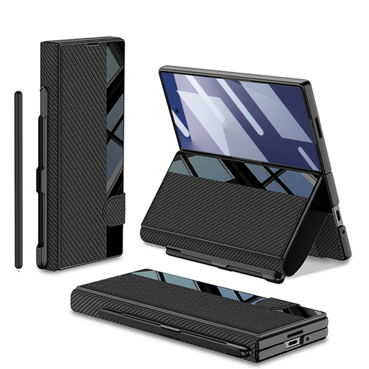 Galaxy Z Fold7 | High Quality Magnetic Leather Flip Cover With S Pen Slot