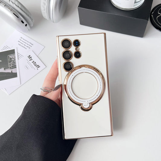 Magnetic Plated Magsafe Lens Protector Film Case for Samsung