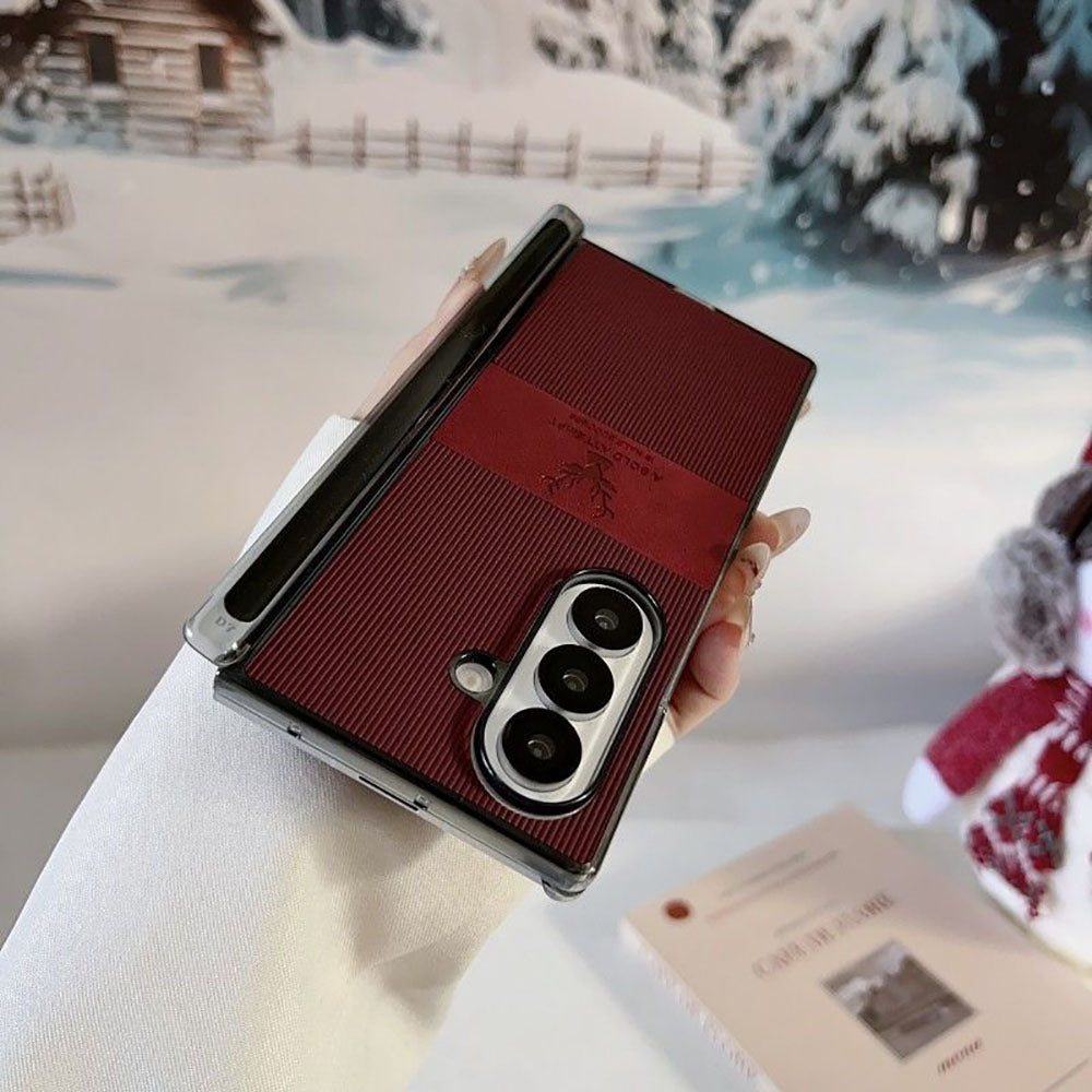 Newest Leather Deer Phone Case For Samsung Galaxy Z Fold