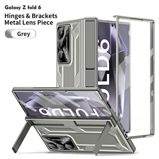 Fall Protection Shell Hinges & Brackets Metal Lens Piece Phone Case For Samsung