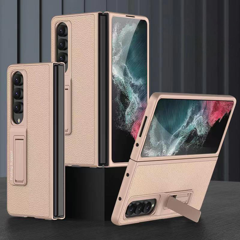 Samsung Galaxy Z Fold 4 5G Luxury Leather Magnetic Stand All-inclusive Drop-resistant Protective Cover
