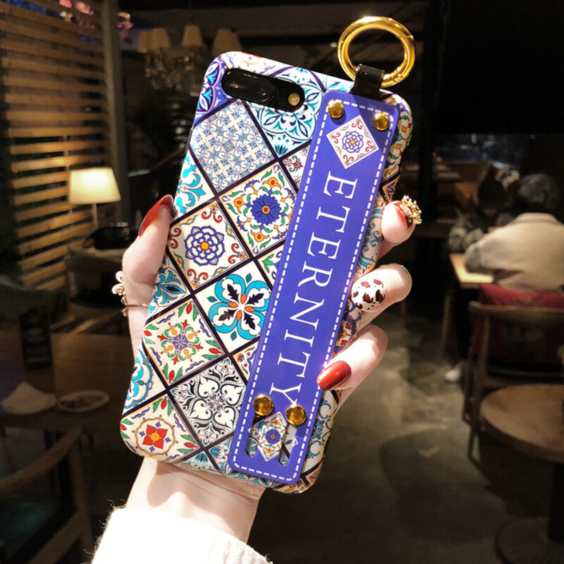 Bohemian Retro Wristband Hair Ball Phone Case For iPhone - Dealggo.com