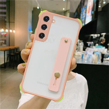 FLASH⚡SALE I Lovely Matte Stand Holder Clear Phone Case For Samsung Galaxy S21 S20 FE A72 A52 A42 A32 Note 20 Note 10 Cover I FREE SHIPPING NOW