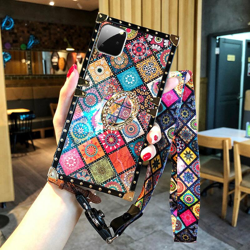 High Quality Bohemian Lanyard Ring Phone Case For iPhone Huawei Samsung - Dealggo.com