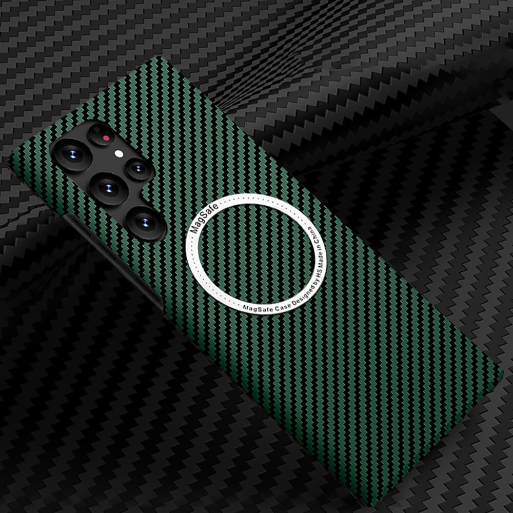 Dealggo UK | Magnetic Magsafe Carbon Fiber Texture Samsung Case