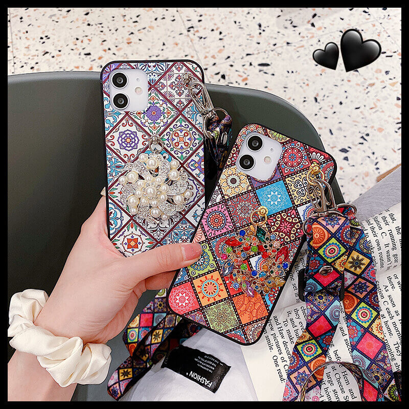 High Quality Bohemian Lanyard Ring Phone Case – DEALGGO High Quality Bohemian Lanyard Ring Phone Case – DEALGGO