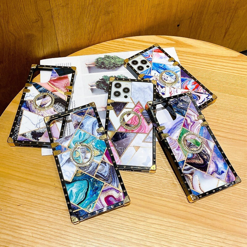 2021 Art Painted Ring Holder iPhone Case - Dealggo.com