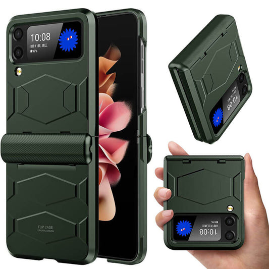 Armor Shockproof Hinge Protective Case Compatible for Samsung Galaxy Z Flip 3 5G - GiftJupiter