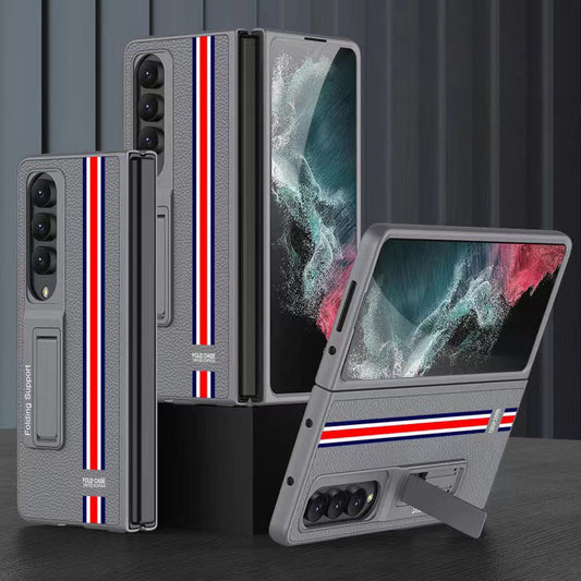 Samsung Galaxy Z Fold 4 5G Luxury Leather Magnetic Stand All-inclusive Drop-resistant Protective Cover