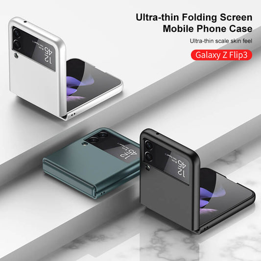 Solid Matte Ultra Slim Hard Shockproof Full Protection Cover For Galaxy Z Flip3 5G - Dealggo.com