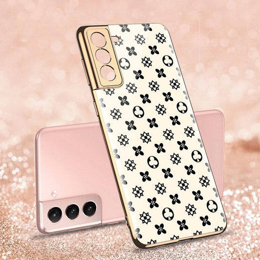 2021 Fashion Plating Pattern Camera All-inclusive Electroplating Process Case For Samsung S21 Ultra S21 Plus S21