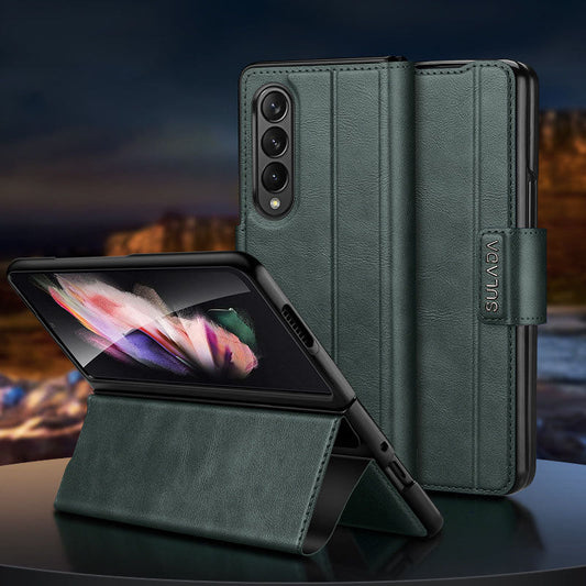 Magnetic Buckle Stand Folding Leather Case For Samsung Galaxy Fold5/4/3