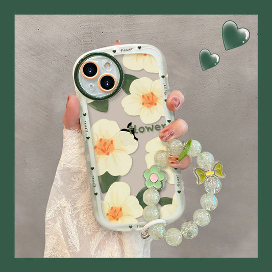 Advanced White Flower Bracelet iPhone Case