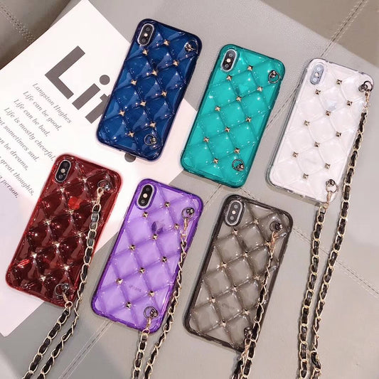 2021 New Rhombic Anti-Fall Soft iPhone Case - Dealggo.com