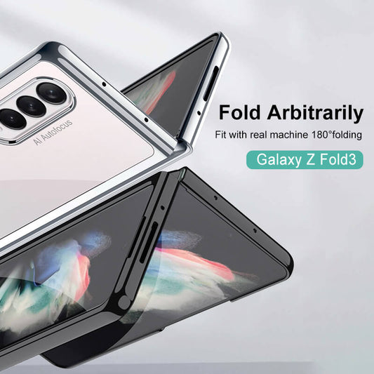 Crystal Clear Transparent Hard Cover Case For Samsung Galaxy Z Fold3 5G - Dealggo.com